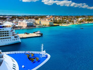 Cruise ships in Caribbean port